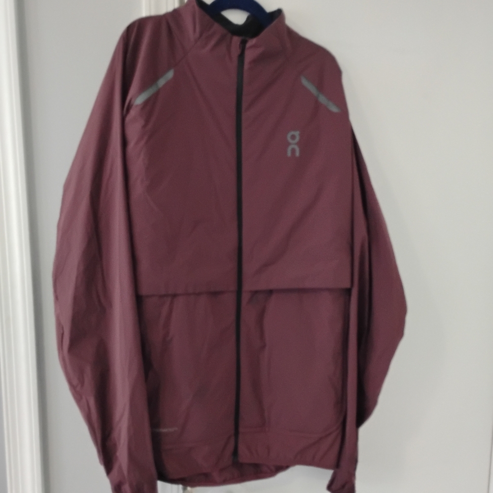 On Running Red Windbreaker Lightweight Jacket